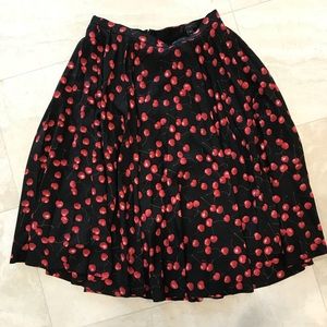 JCrew midi pleated skirt